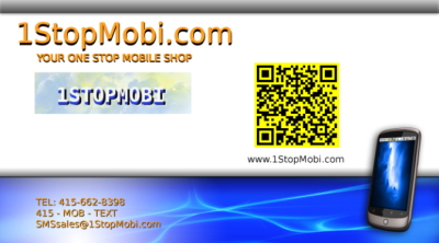 1StopMobi Business Card with QR code
